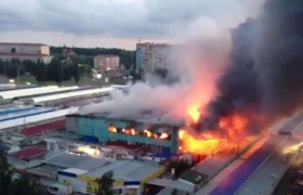 Новый пожар на ставропольском рынке «Тухачевский»